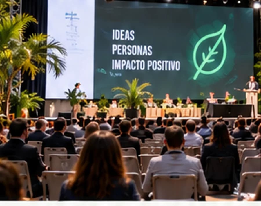Congreso profesional con asistentes