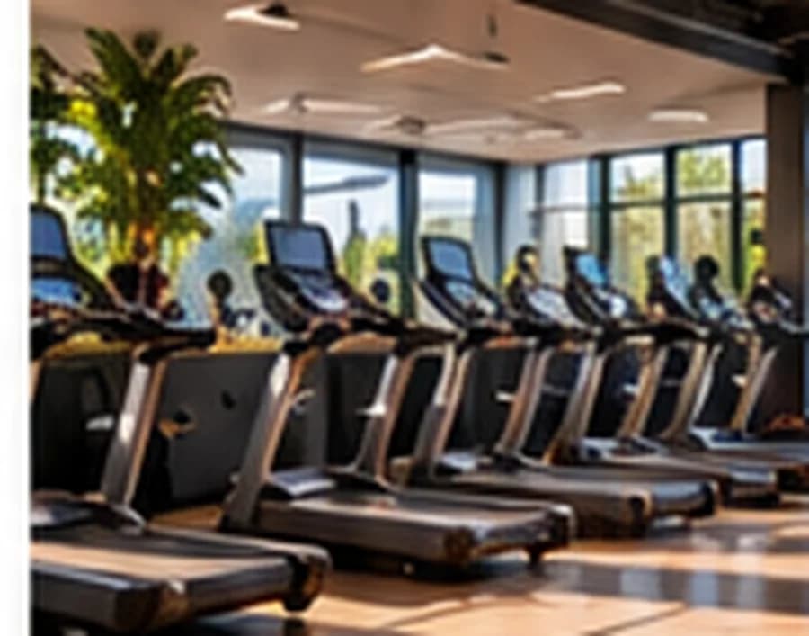 Sala de cardio de un gimnasio